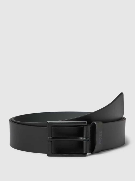 Zdjęcie produktu Pasek z detalem z logo model ‘Timon’ Boss Czarny