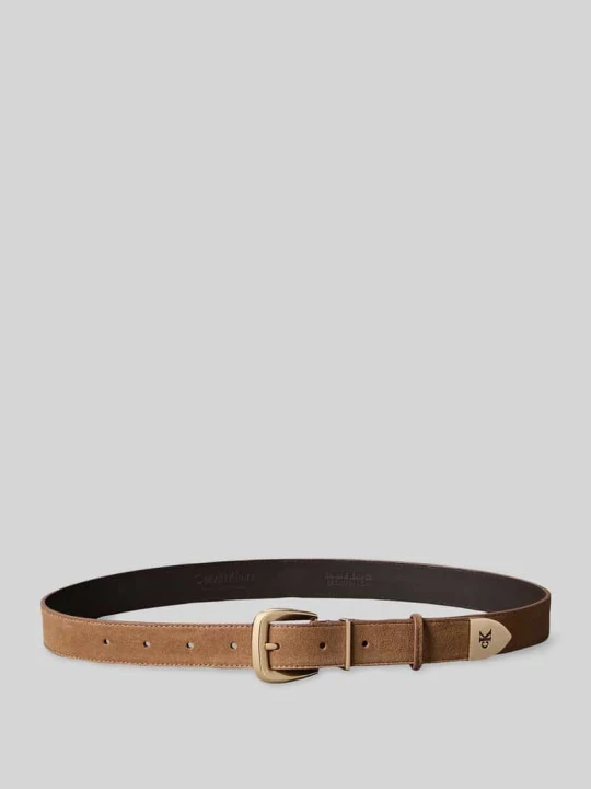Zdjęcie produktu Pasek z naturalnej skóry bydlęcej Calvin Klein Jasnobrązowy
