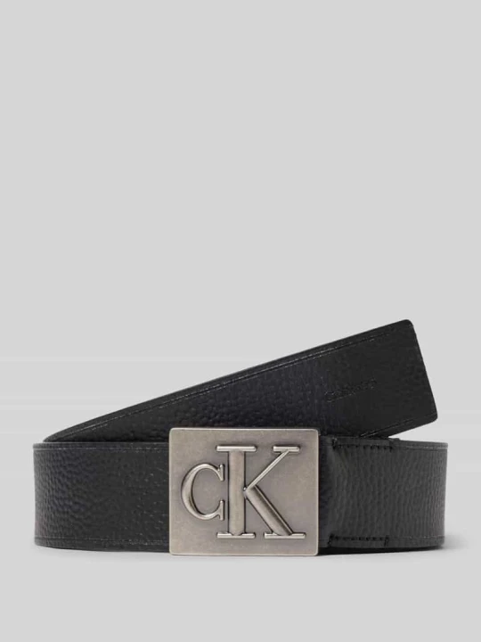 Zdjęcie produktu Pasek z naturalnej skóry bydlęcej Calvin Klein Czarny