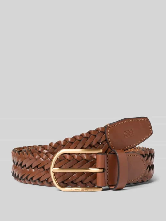 Zdjęcie produktu Pasek z naturalnej skóry bydlęcej Tommy Hilfiger Koniakowy