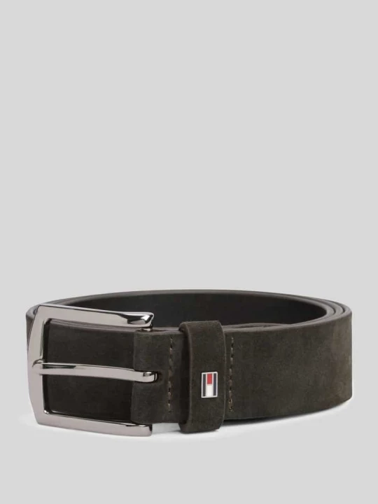 Zdjęcie produktu Pasek z naturalnej skóry model 'DENTON 3.5 SUEDE' Tommy Hilfiger Ciemnobrązowy