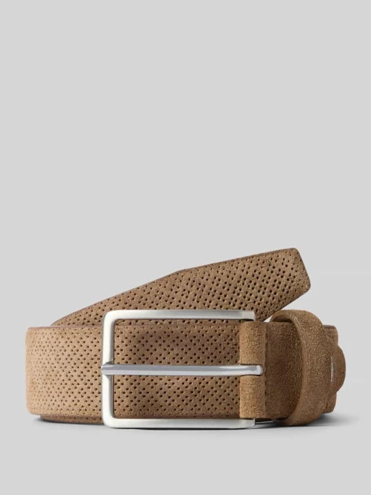 Zdjęcie produktu Pasek z naturalnej skóry o zamszowym wyglądzie Pierre Cardin