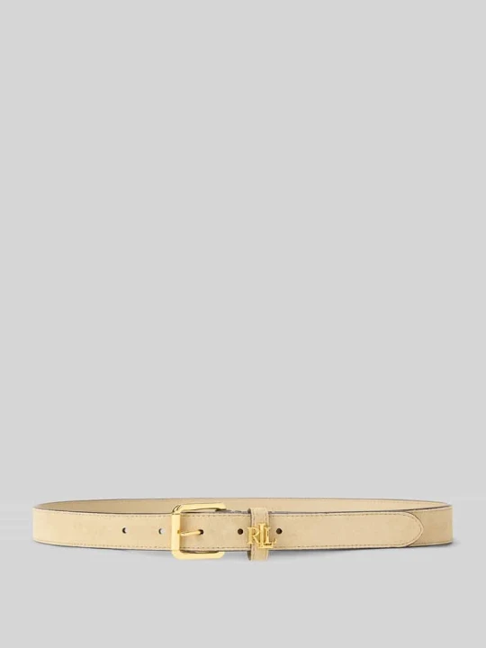 Zdjęcie produktu Pasek z naturalnej skóry z detalem z logo Lauren Ralph Lauren