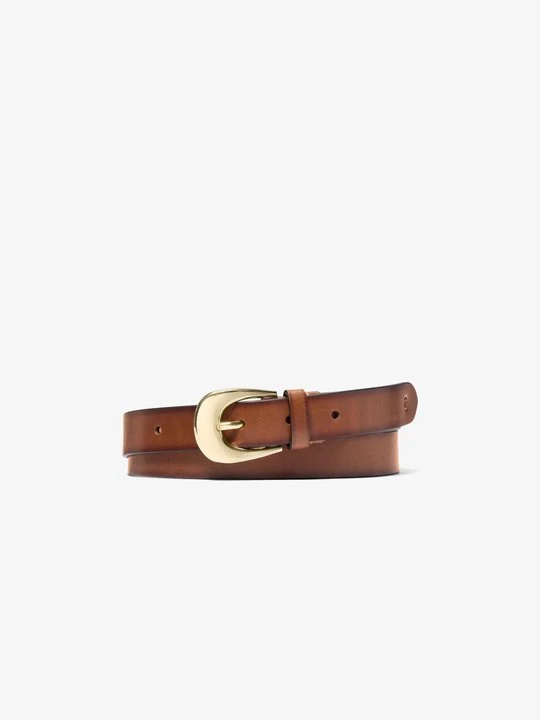 Zdjęcie produktu Pasek z polerowanej skóry Michael Kors BRĄZOWY (Brązowy)