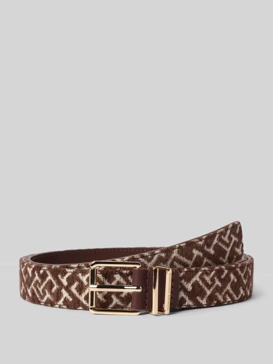 Zdjęcie produktu Pasek z wzorem na całej powierzchni Tommy Hilfiger Ciemnozielony
