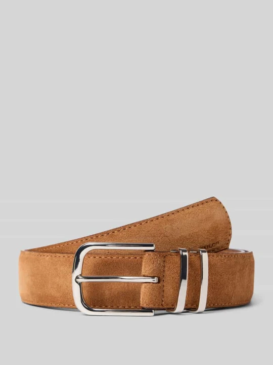 Zdjęcie produktu Pasek z zamszu Tom Tailor Koniakowy