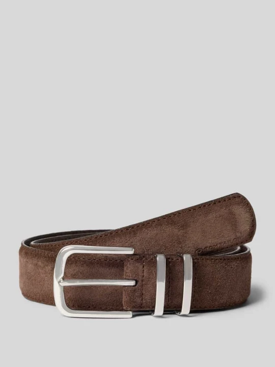 Zdjęcie produktu Pasek z zamszu Tom Tailor Ciemnobrązowy