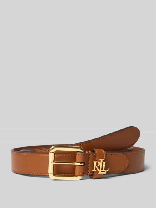 Zdjęcie produktu Pasek ze skóry bydlęcej z aplikacją z metką Lauren Ralph Lauren Koniakowy