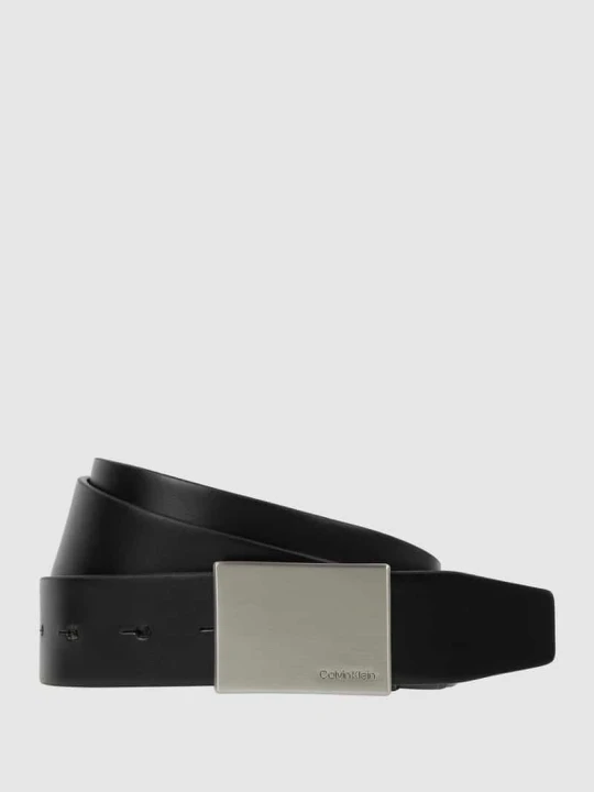 Zdjęcie produktu Pasek ze skóry Calvin Klein Czarny
