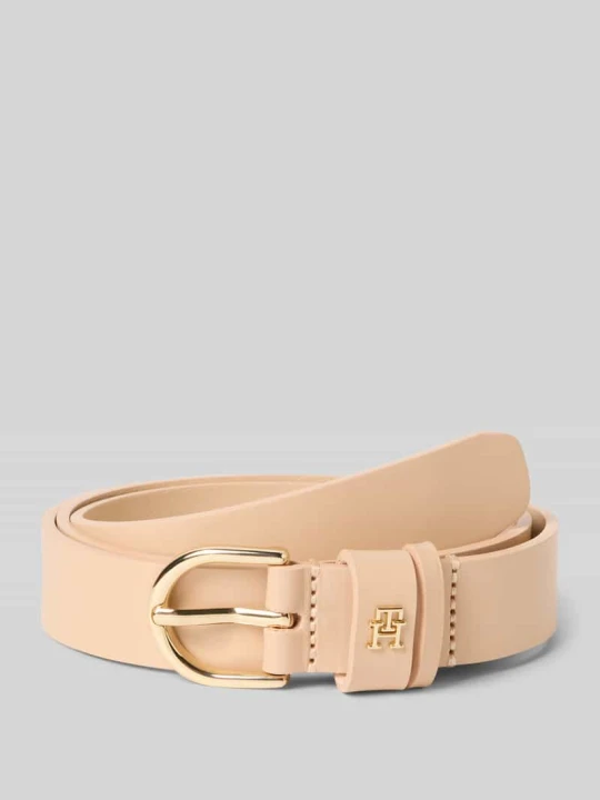 Zdjęcie produktu Pasek ze skóry naturalnej Tommy Hilfiger Złamany biały