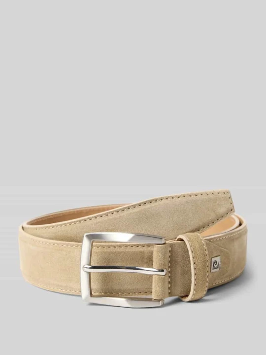 Zdjęcie produktu Pasek z klamrą z bolcem Pierre Cardin Piaskowy