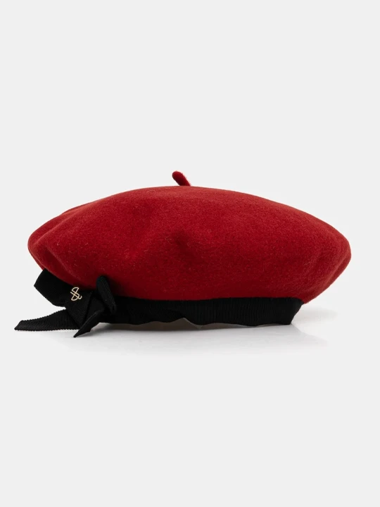 Zdjęcie produktu Patou beret wełniany czerwony