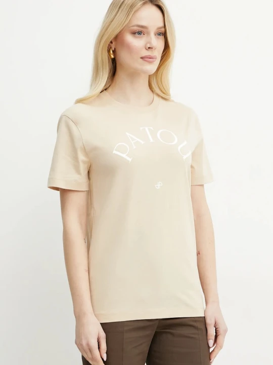 Zdjęcie produktu Patou t-shirt bawełniany beżowy