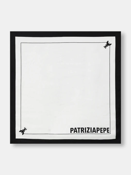 Zdjęcie produktu Patrizia Pepe apaszka jedwabna biały