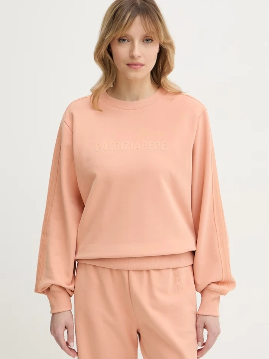 Zdjęcie produktu Patrizia Pepe bluza bawełniana pomarańczowy