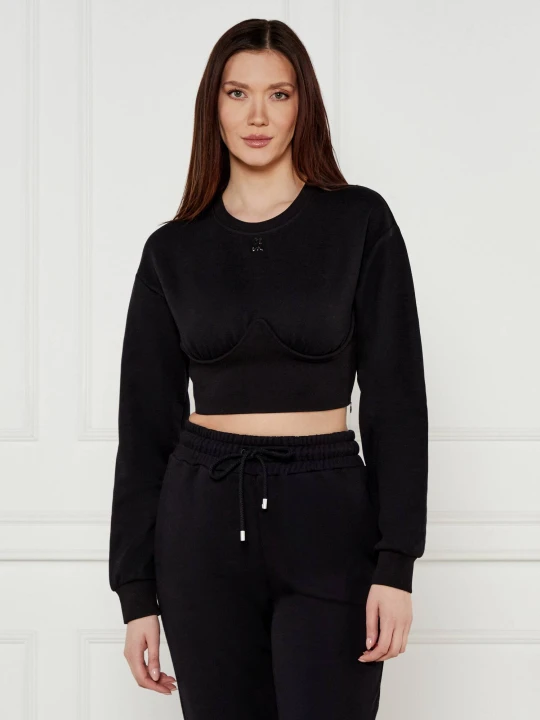 Zdjęcie produktu Patrizia Pepe Bluza | Cropped Fit czarny
