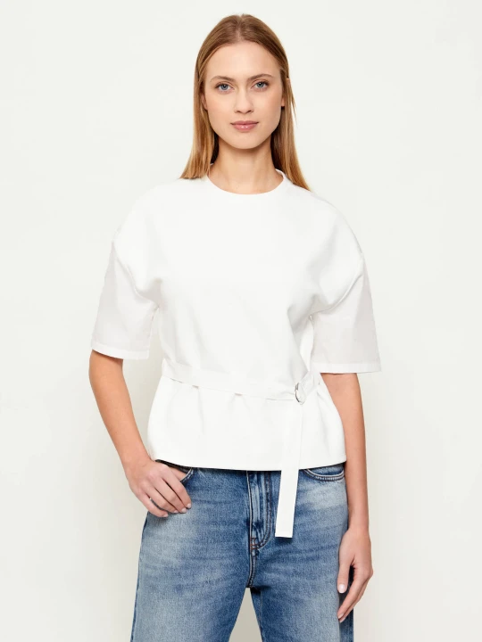 Zdjęcie produktu Patrizia Pepe Bluzka | Relaxed fit biały
