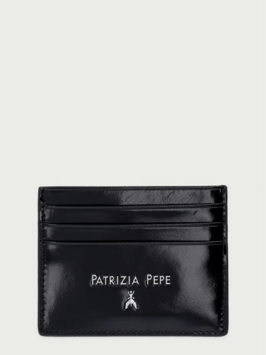 Zdjęcie produktu Patrizia Pepe etui na karty damskie skórzane czarny