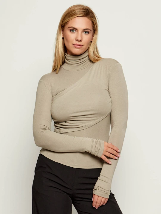 Zdjęcie produktu Patrizia Pepe Golf | Slim Fit beżowy