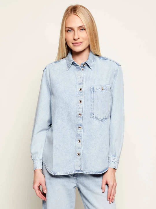 Zdjęcie produktu Patrizia Pepe Jeansowa koszula | Regular Fit błękitny