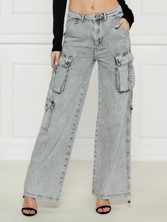 Zdjęcie produktu Patrizia Pepe Jeansy | Oversize fit szary