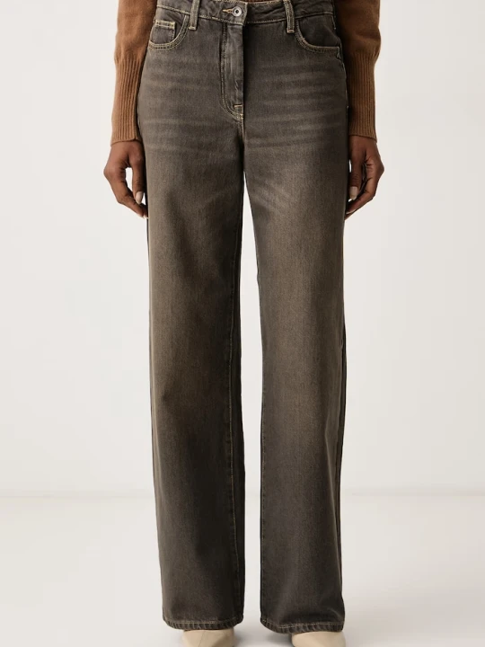 Zdjęcie produktu Patrizia Pepe jeansy relaxed fit damskie brązowy