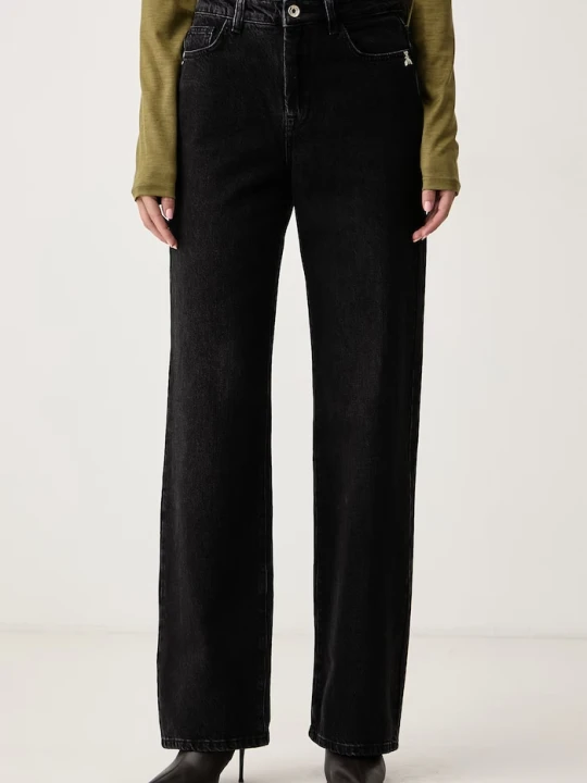Zdjęcie produktu Patrizia Pepe jeansy relaxed fit damskie czarny