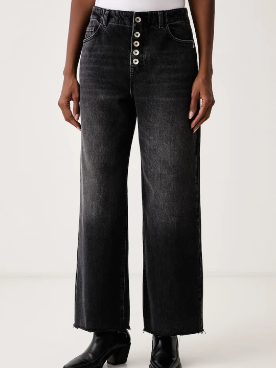Zdjęcie produktu Patrizia Pepe jeansy wide leg damskie czarny