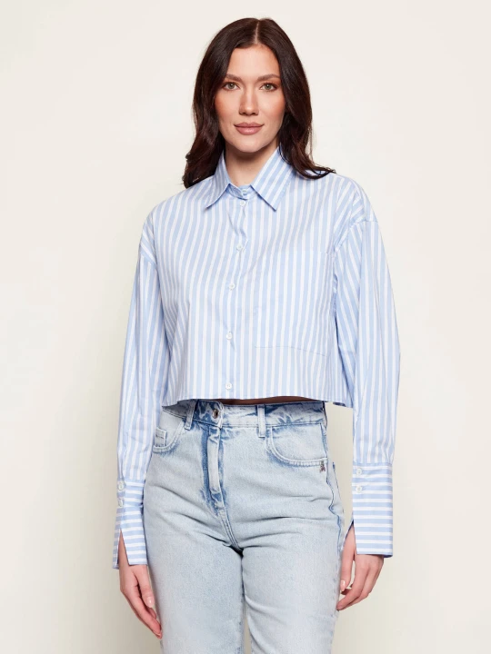 Zdjęcie produktu Patrizia Pepe Koszula | Cropped Fit błękitny