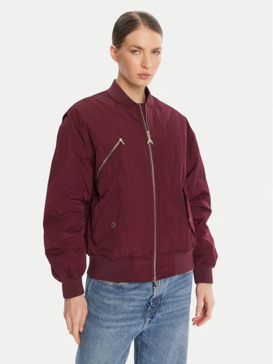 Zdjęcie produktu Patrizia Pepe Kurtka bomber 8O0185 A619 Bordowy Regular Fit
