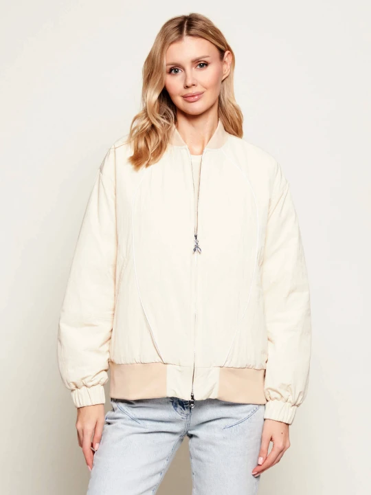 Zdjęcie produktu Patrizia Pepe Kurtka bomber | Regular Fit ecru