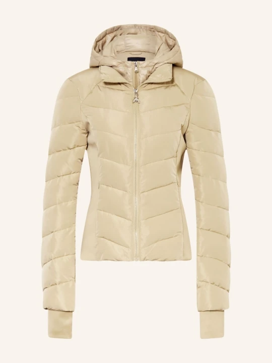 Zdjęcie produktu Patrizia Pepe Kurtka Pikowana Z Mieszanki Materiałów Z Odpinanym Kołnierzem beige KHAKI