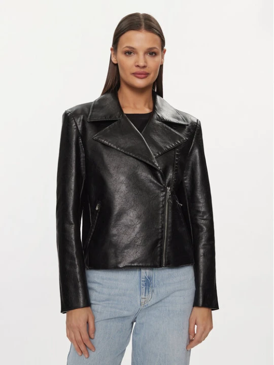 Zdjęcie produktu Patrizia Pepe Kurtka z imitacji skóry 8O0101 / E044-K103 Czarny Regular Fit