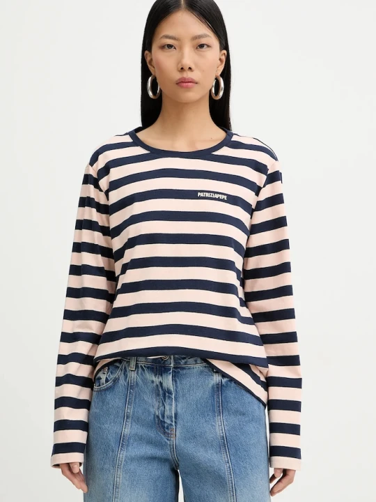 Zdjęcie produktu Patrizia Pepe longsleeve bawełniany granatowy