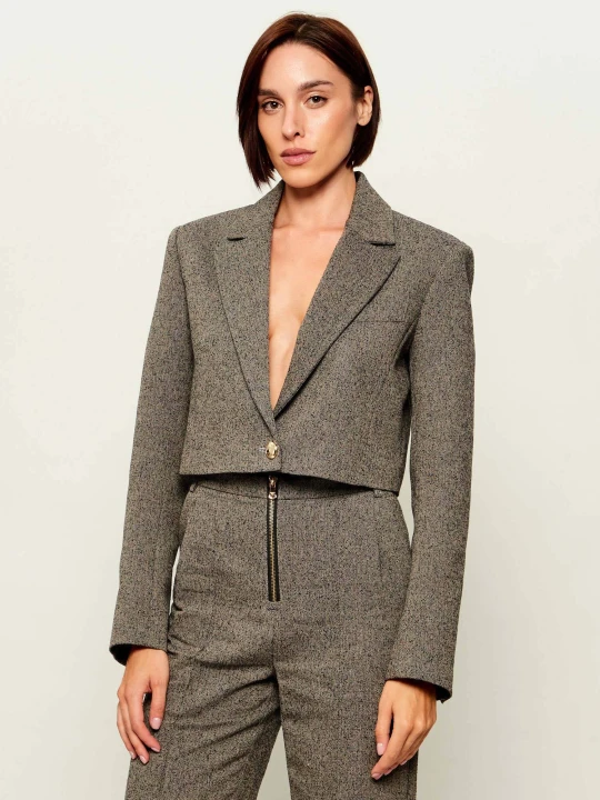 Zdjęcie produktu Patrizia Pepe Marynarka | Cropped Fit szary