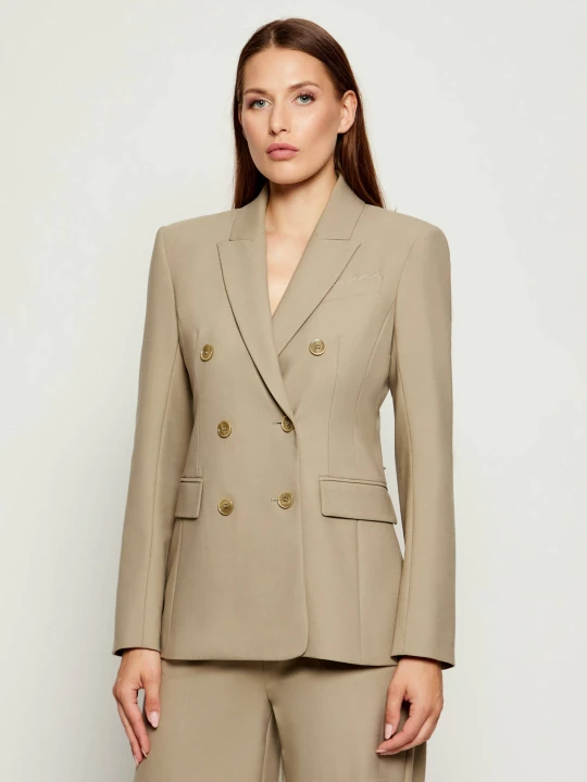 Zdjęcie produktu Patrizia Pepe Marynarka | Slim Fit | z dodatkiem wełny beżowy