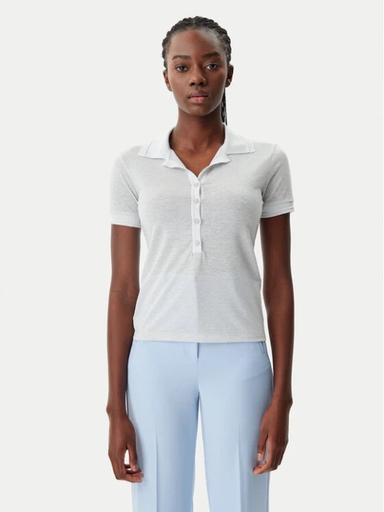 Zdjęcie produktu Patrizia Pepe Polo 8K0279 / K128-W180 Srebrny Regular Fit