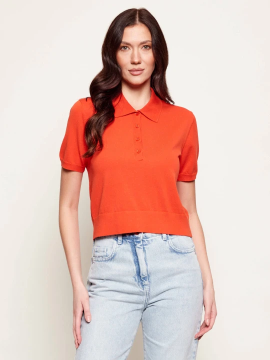 Zdjęcie produktu Patrizia Pepe Polo | Regular Fit pomarańczowy