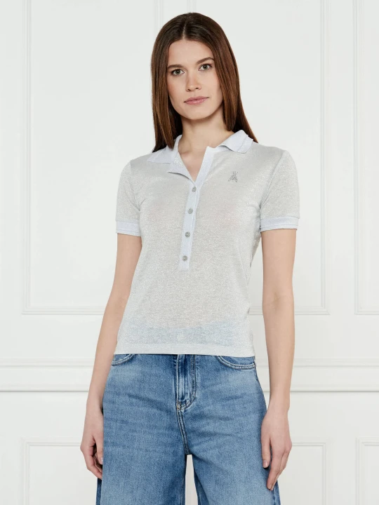 Zdjęcie produktu Patrizia Pepe Polo | Regular Fit srebrny