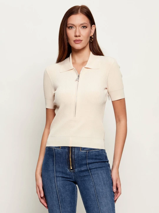 Zdjęcie produktu Patrizia Pepe Polo | Slim Fit beżowy