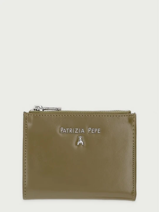 Zdjęcie produktu Patrizia Pepe portfel skórzany zielony