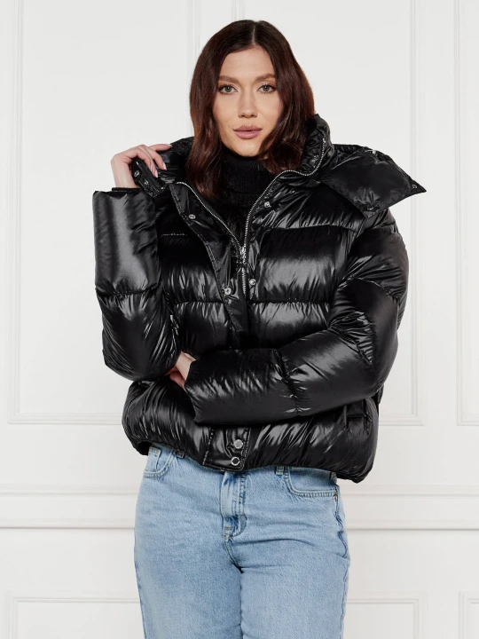 Zdjęcie produktu Patrizia Pepe Puchowa kurtka | Cropped Fit czarny