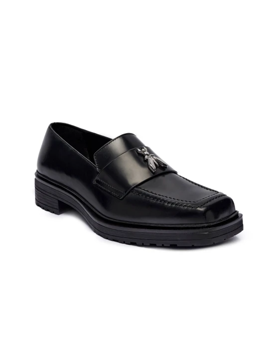 Zdjęcie produktu Patrizia Pepe Skórzane loafersy czarny