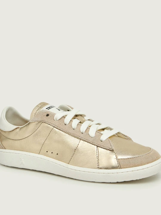 Zdjęcie produktu Patrizia Pepe Skórzane sneakersy złoty