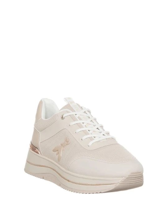 Zdjęcie produktu Patrizia Pepe Skórzane sneakersy w kolorze beżowym rozmiar: 35