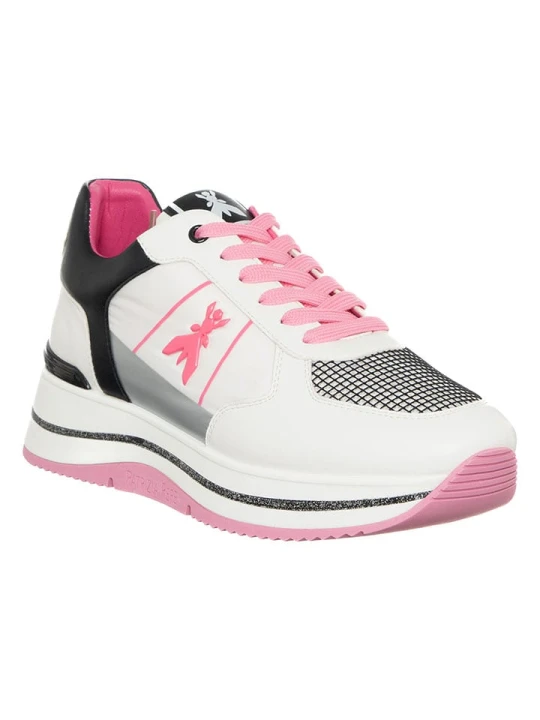 Zdjęcie produktu Patrizia Pepe Skórzane sneakersy w kolorze biało-różowym rozmiar: 40