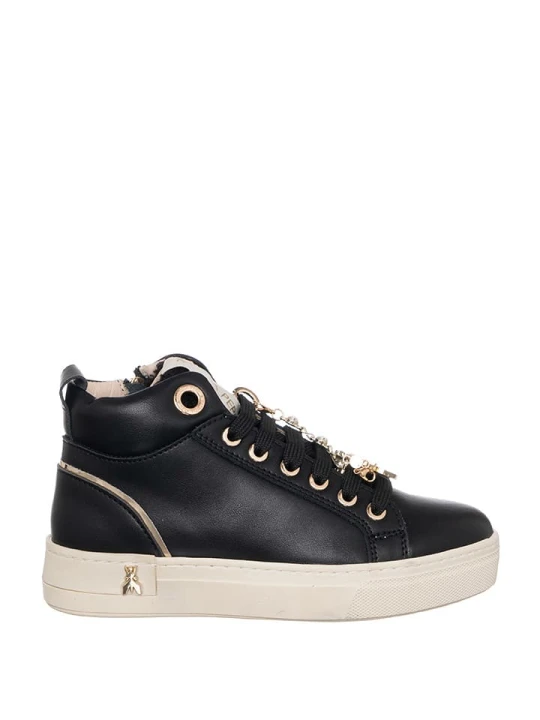 Zdjęcie produktu Patrizia Pepe Skórzane sneakersy w kolorze czarnym rozmiar: 36