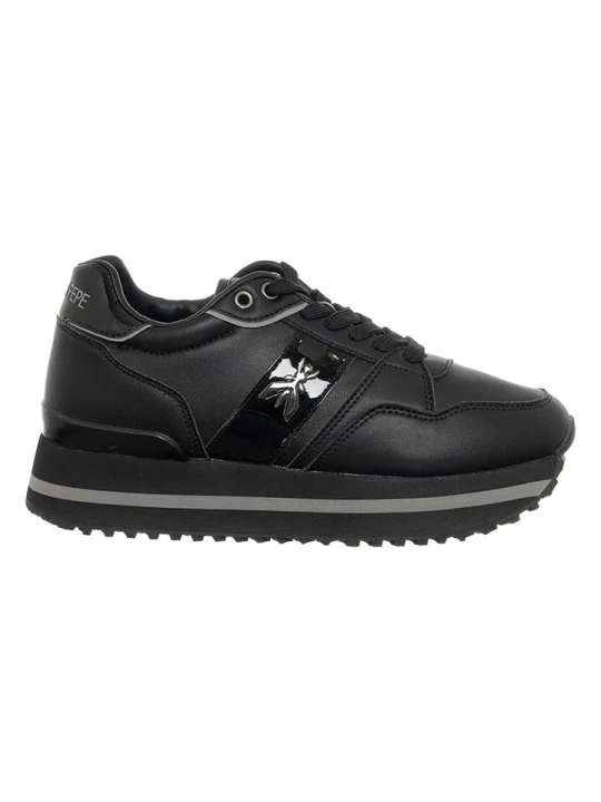 Zdjęcie produktu Patrizia Pepe Skórzane sneakersy w kolorze czarnym rozmiar: 38