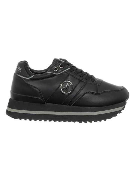 Zdjęcie produktu Patrizia Pepe Skórzane sneakersy w kolorze czarnym rozmiar: 38