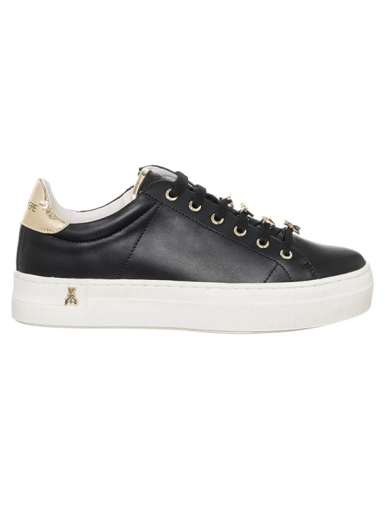 Zdjęcie produktu Patrizia Pepe Skórzane sneakersy w kolorze czarnym rozmiar: 41